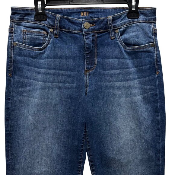 Kut From The Kloth Baby Bootcut Jeans Size 10S Dark Wash Denim - Picture 3 of 9